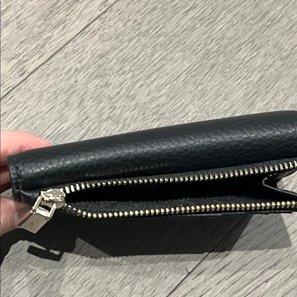 Kate Spade Black Dumpling Pebbled Leather Card Holder Wallet - Picture 8 of 9